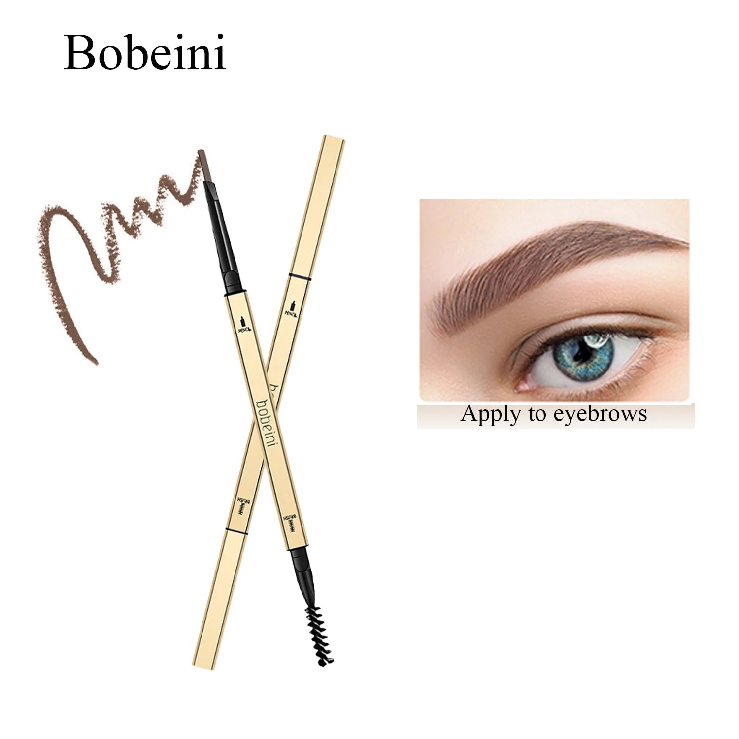 Dual-Ended Waterproof Eyebrow Pencil – Precise, Long-Lasting & Smudge-Proof Brow Makeup