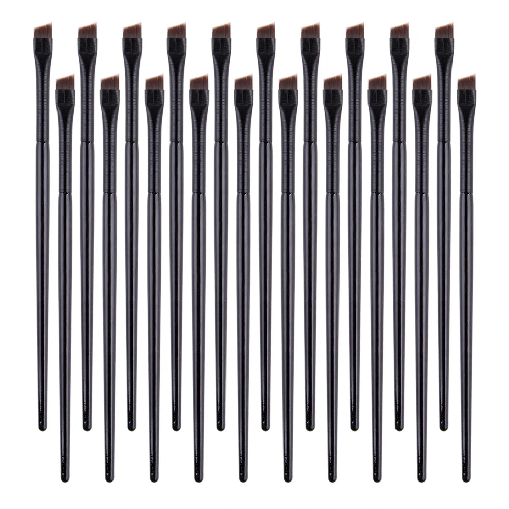 5/10/20/50Pcs Brow Brush Super Thin Angled Eyeliner Brush Synthetic Hair Eye Makeup Brushes Fine Sharp Cosmetic Eyebrow Tools