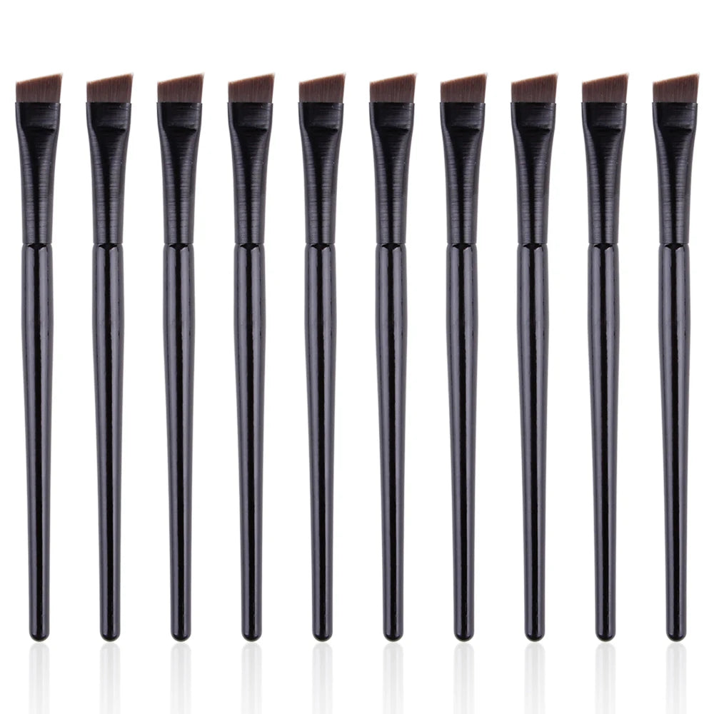 5/10/20/50Pcs Brow Brush Super Thin Angled Eyeliner Brush Synthetic Hair Eye Makeup Brushes Fine Sharp Cosmetic Eyebrow Tools