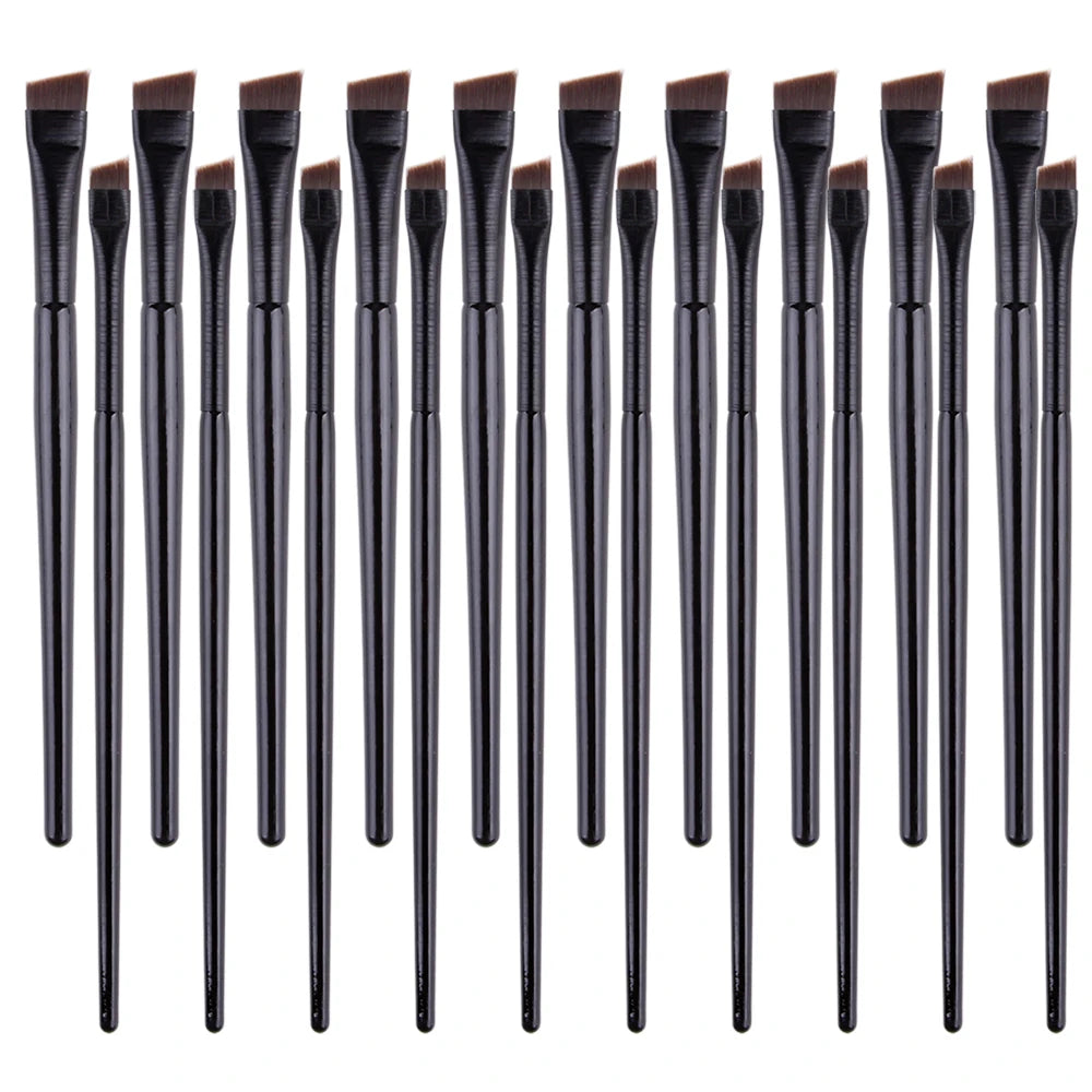 5/10/20/50Pcs Brow Brush Super Thin Angled Eyeliner Brush Synthetic Hair Eye Makeup Brushes Fine Sharp Cosmetic Eyebrow Tools