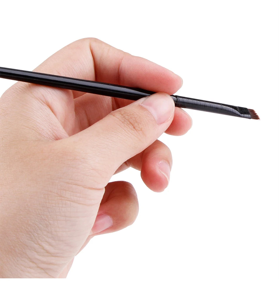 5/10/20/50Pcs Brow Brush Super Thin Angled Eyeliner Brush Synthetic Hair Eye Makeup Brushes Fine Sharp Cosmetic Eyebrow Tools