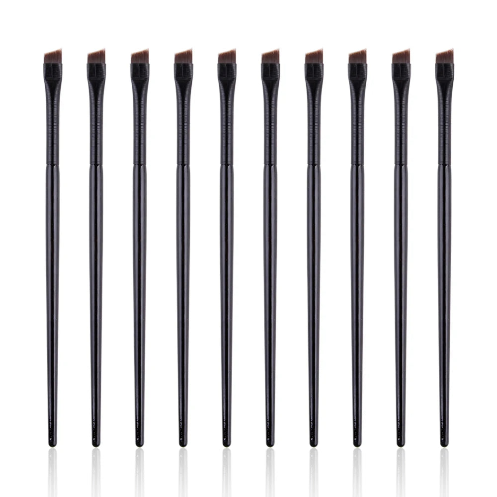 5/10/20/50Pcs Brow Brush Super Thin Angled Eyeliner Brush Synthetic Hair Eye Makeup Brushes Fine Sharp Cosmetic Eyebrow Tools