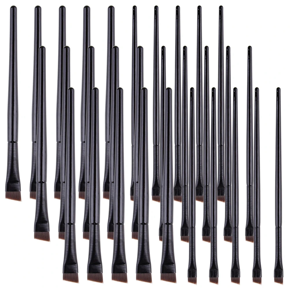 5/10/20/50Pcs Brow Brush Super Thin Angled Eyeliner Brush Synthetic Hair Eye Makeup Brushes Fine Sharp Cosmetic Eyebrow Tools