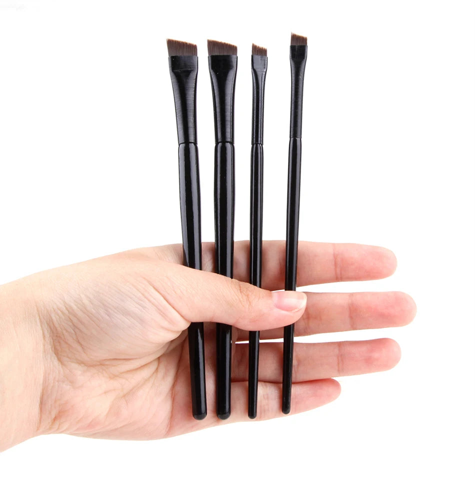 5/10/20/50Pcs Brow Brush Super Thin Angled Eyeliner Brush Synthetic Hair Eye Makeup Brushes Fine Sharp Cosmetic Eyebrow Tools