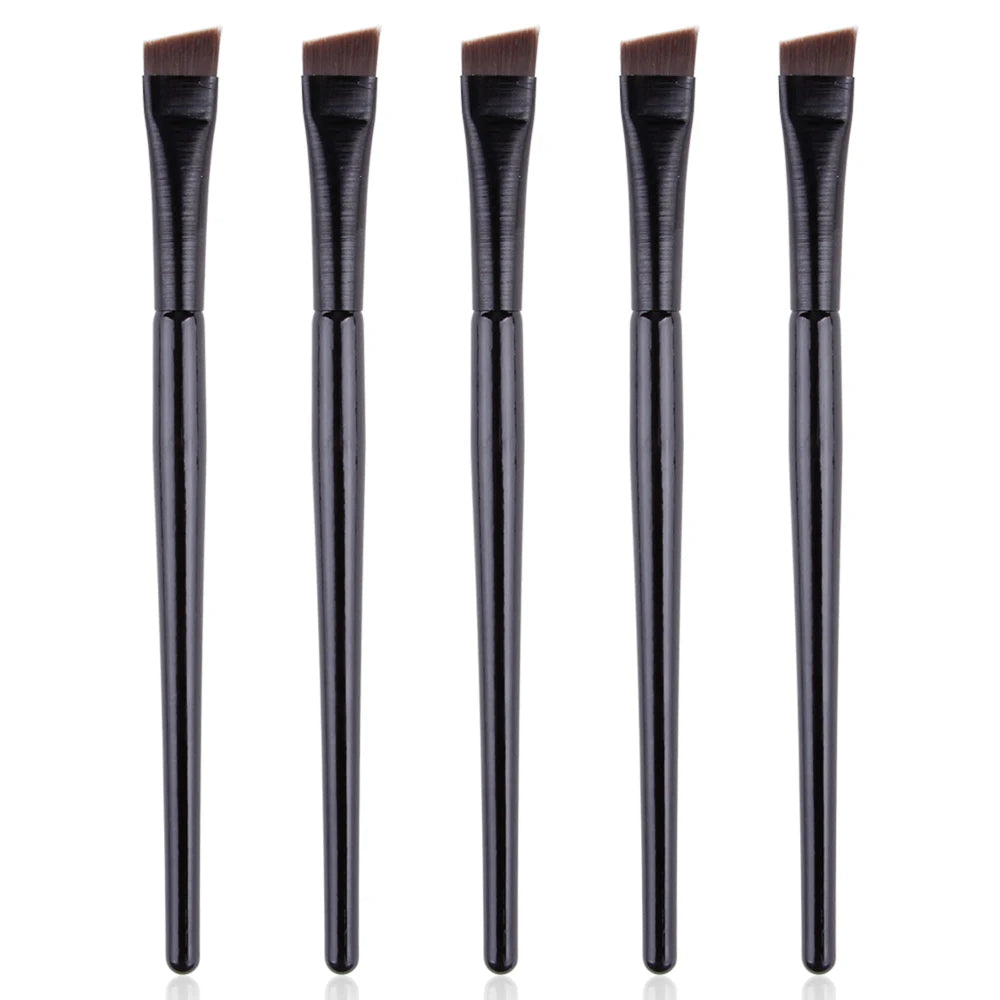 5/10/20/50Pcs Brow Brush Super Thin Angled Eyeliner Brush Synthetic Hair Eye Makeup Brushes Fine Sharp Cosmetic Eyebrow Tools