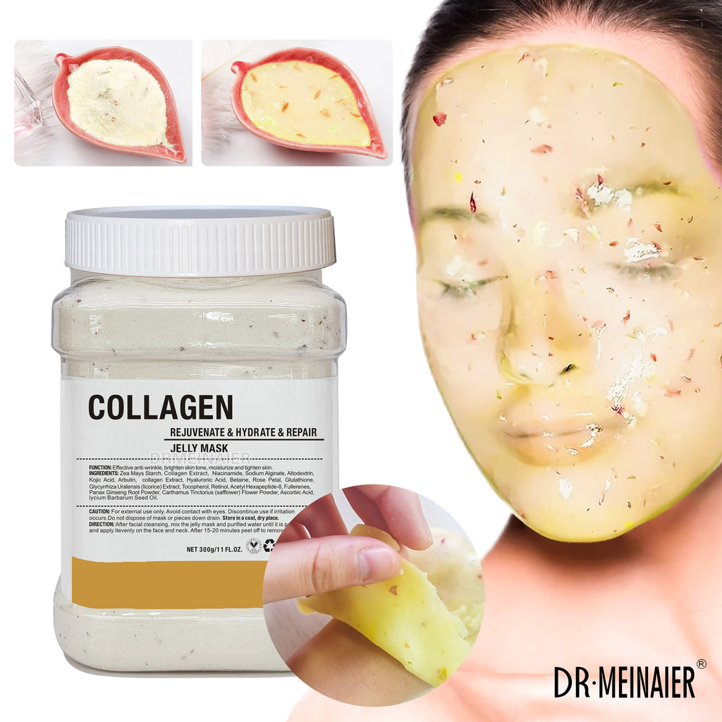 Plant Powder Masks Peel Off Vitamin C Hyaluronic Acid Facial SkinCare