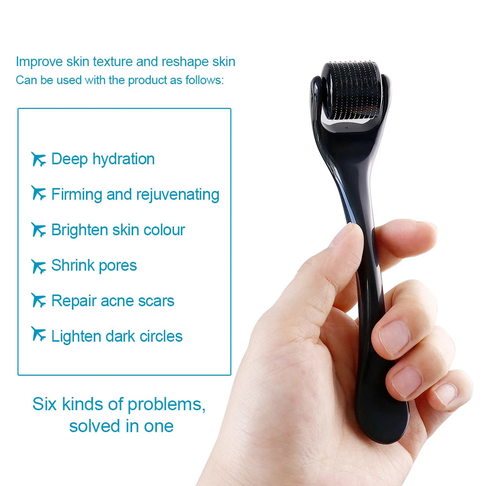 Derma Roller Skin Care Micro Needle Dermaroller Professional Derma Roller For Hair Growth Beard Growth Facial Beauty Roller