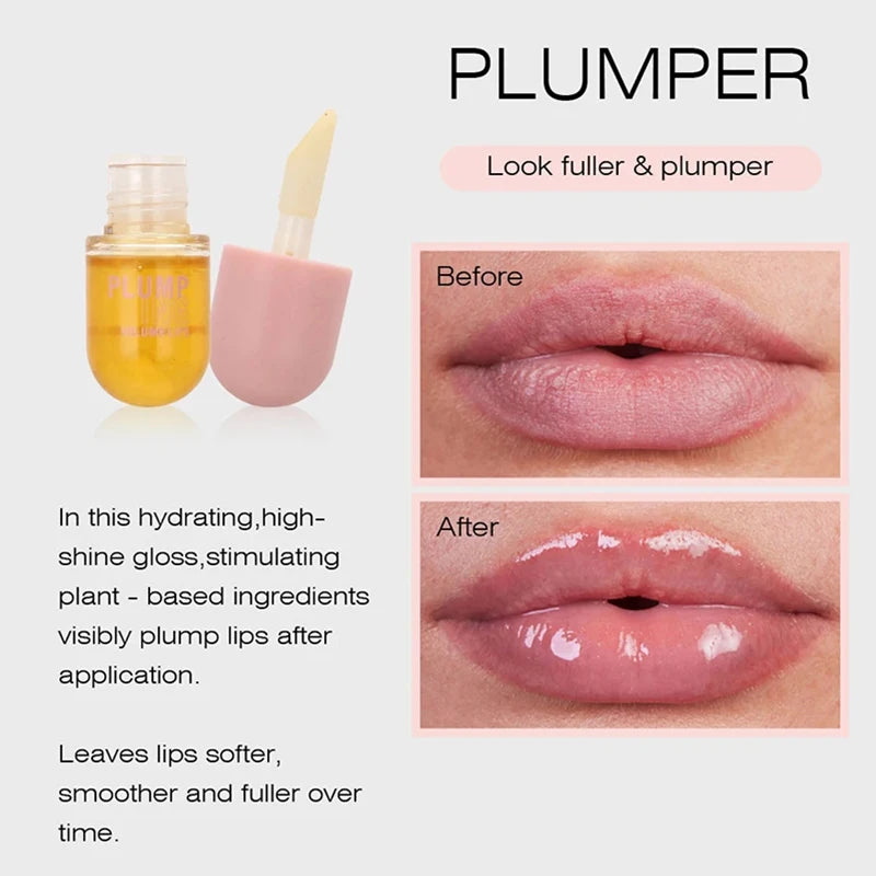Long Lasting Lip Plumper Oil Instant Volumising Enhancer Lip Serum Collagen Lips Volume Lipgloss Sexy Cosmetic Volume Increases