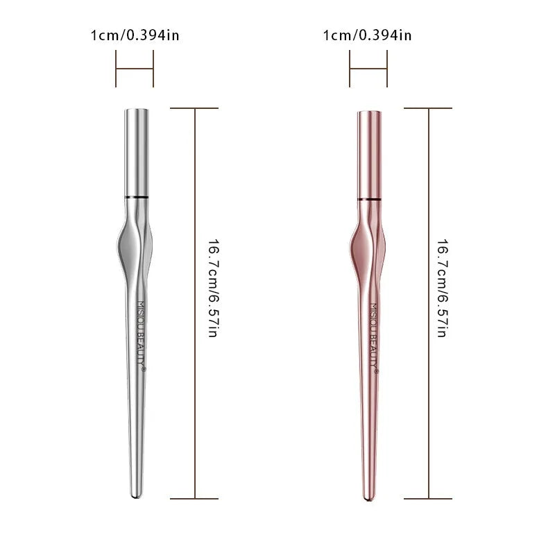 2 Point Wild Eyebrow Pencil Long-Lasting Easy Grip Waterproof Thin Liquid Silkworm Brow Pen Korean Makeup for Eyebrow Tattoo