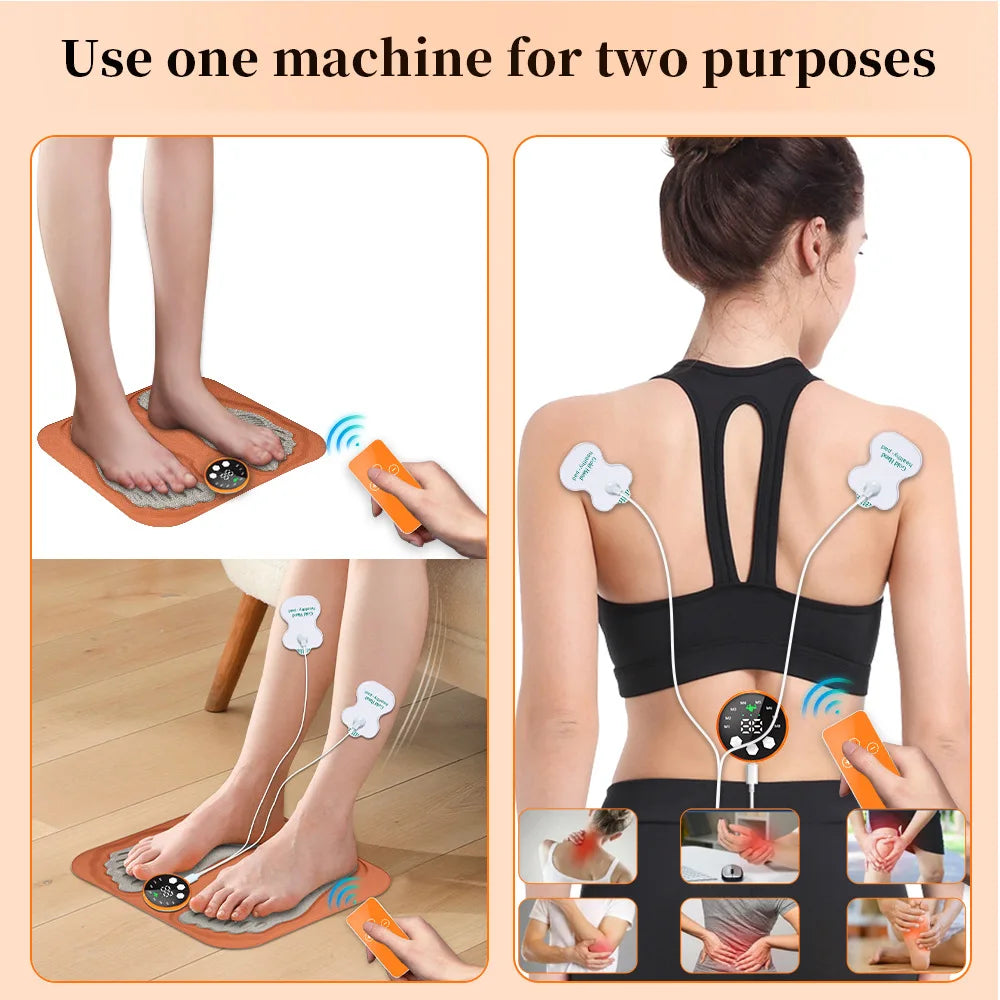 3D SmartFoot Massager Pad With Remote, Improve Blood Circulation Feet Shaping