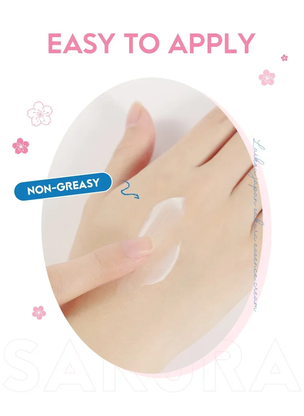 LAIKOU Japan Sakura Face Cream Smoothing Moisturizer Whitening Nourishing Oil Control Moisturizing Skin Care Repair Skin 25g