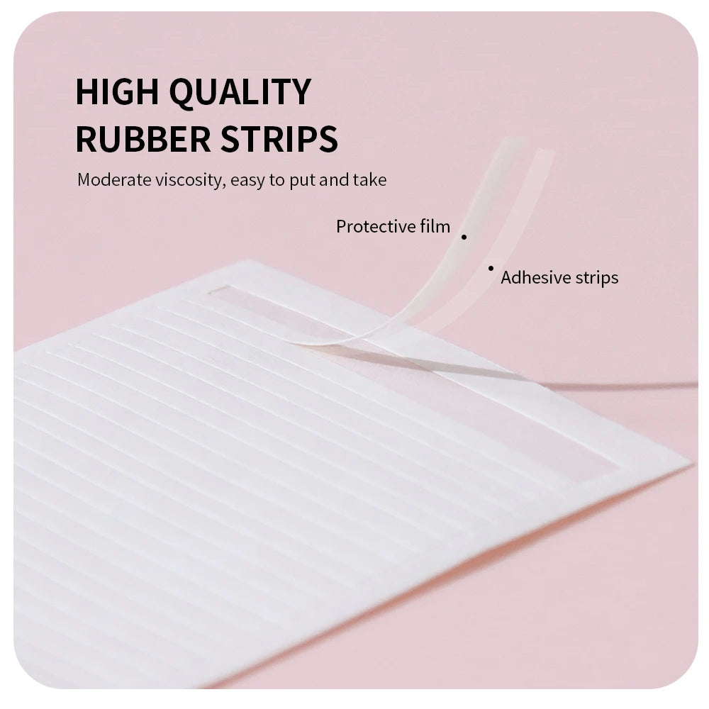 Premade Fan Volume Lashes Tapes Storage Sticky Strip Individual Eyelash Extension Strip Storage Pallet