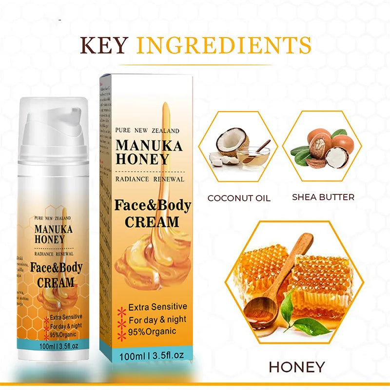 100g Organic Manuka Honey Shrink Pores Moisturizing Whitening Face Serum