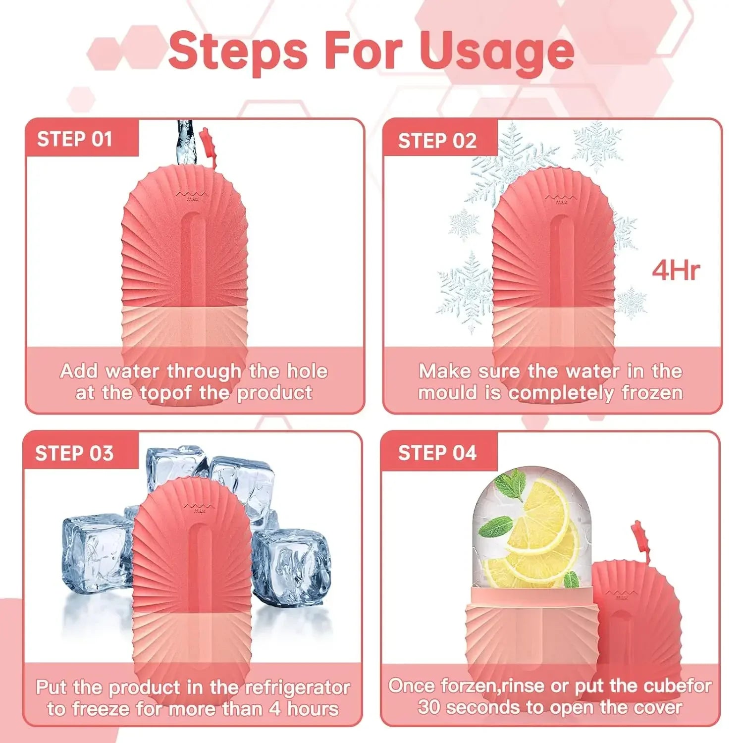 Ice Facial Roller Skin Care Beauty Lifting Contouring Tools Ice Cube Trays Ice Globe Balls