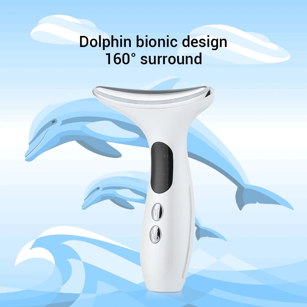 EMS Face Neck Lift Beauty Device Facial Massager LED Double Chin Remover Skin Rejuvenation Tightening Anti Wrinkle