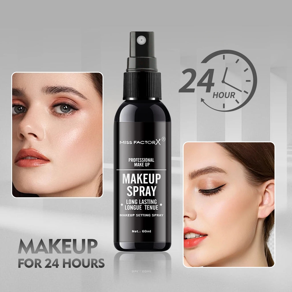 Professional lasting face makeup spray 60ml-waterproof, anti-sweat, oil control, anti-halo dyeing formula
