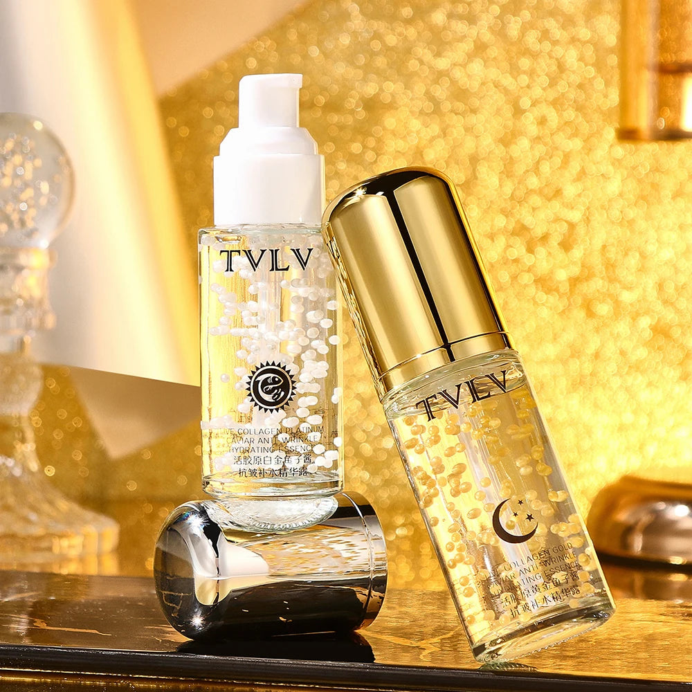 40ml Collagen Caviar Skin Rejuvenation Essence Tightening Refreshing Nourishing Moisturizing Face Serum Korean skincare products