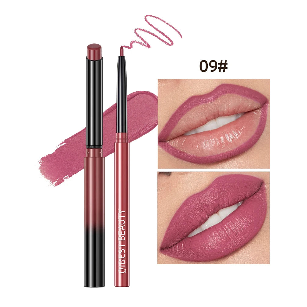 Lipstick Lipliner Pen Set Matte Nude Lip Liner Pencil Waterproof Long Lasting Lipstick Pen Contour Makeup For Women