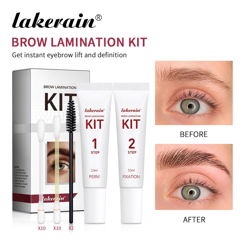 Brow Lamination Kit Semi-Permanent Lash & Brow Fixation Lash Perming Set for Eyelashes Brow Lift Perm Fixation Tube Set Makeup
