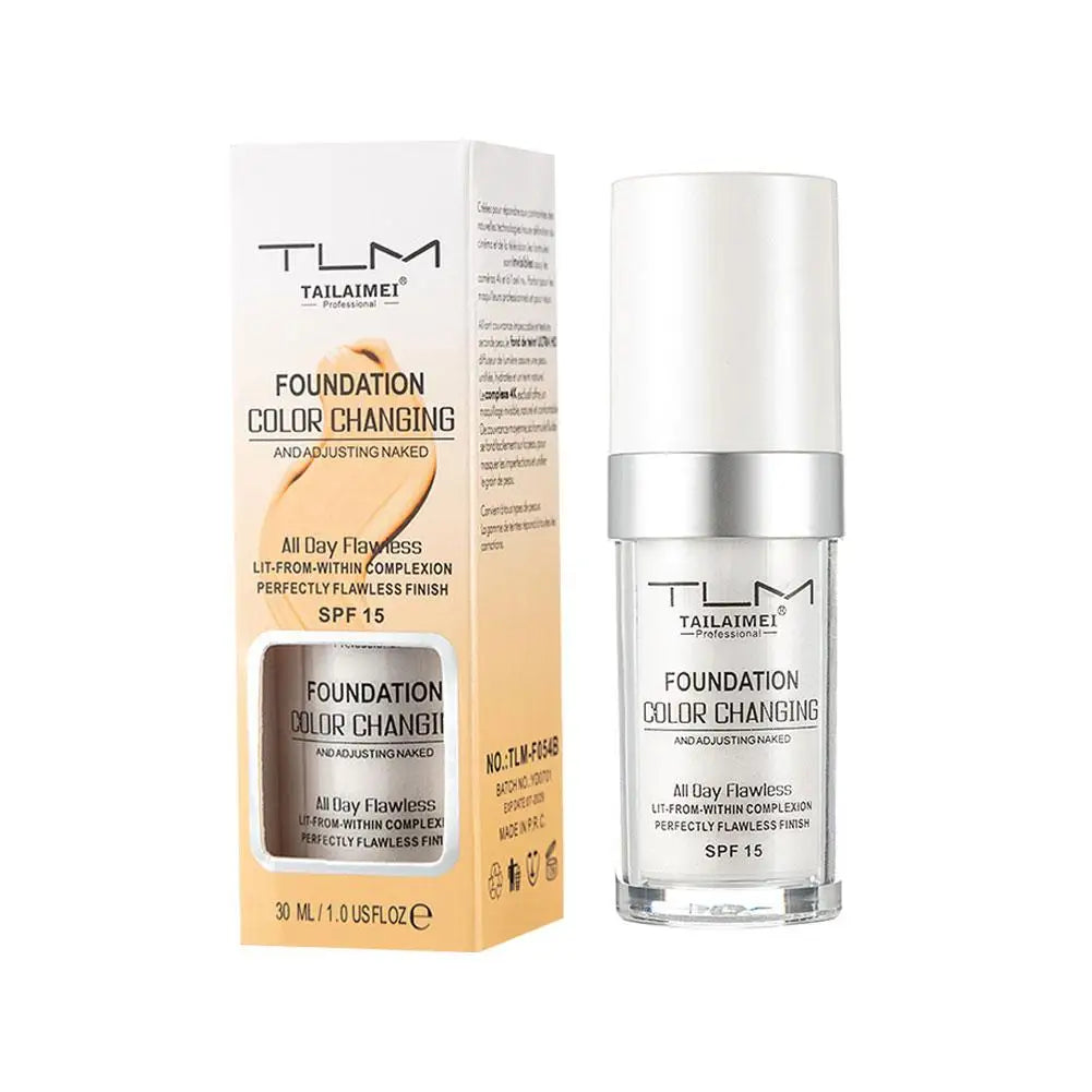 4-in-1 Foundation Liquid Makeup 4 In 1 Foundation Light Spectrum Sunscreen Serum Liquid Hydrating Full Coverage Concealer SPF 50
