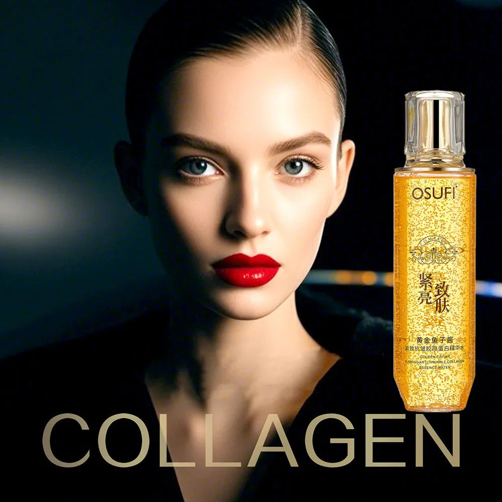 OSUFI New Golden Caviar Firming Facial Contours Collagen Essence Moisturizing penetration Face serum skincare korean Cosmetics