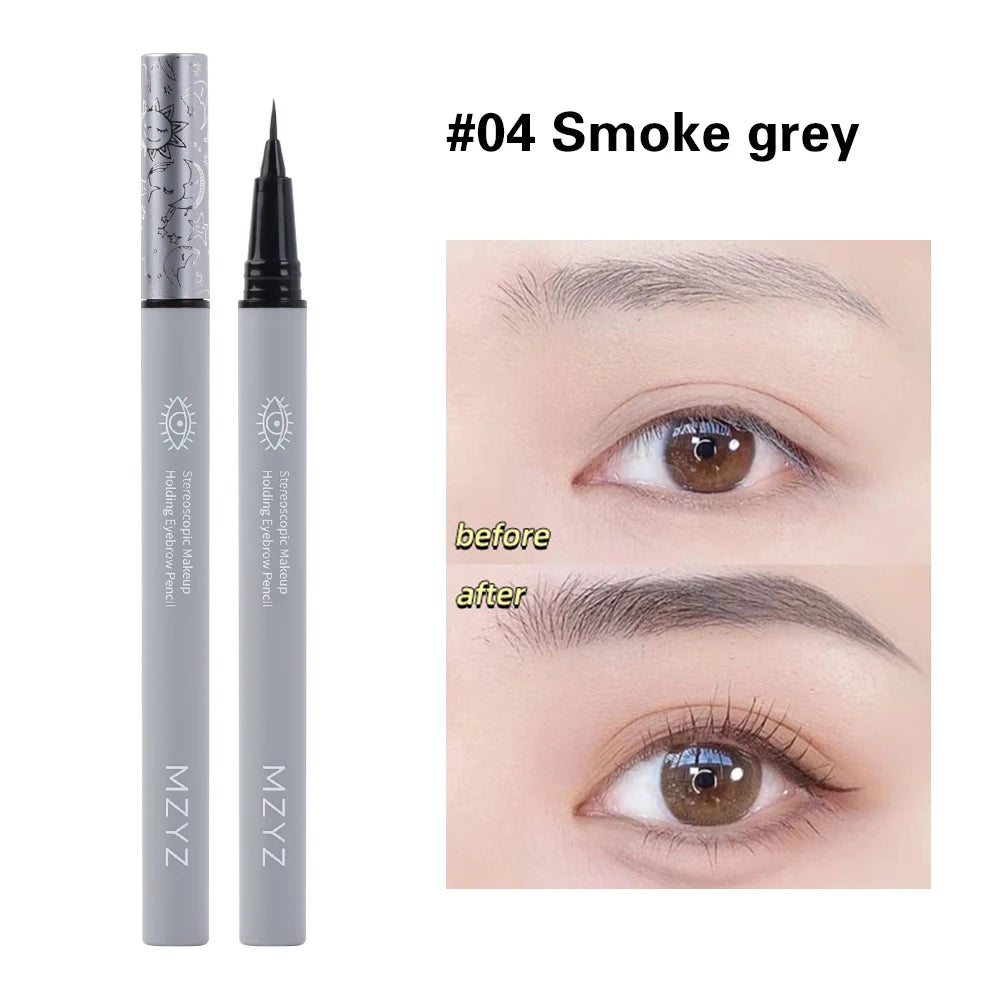 Ultra Fine Water Liquid Eyebrow Pencil Waterproof Long Lasting Eyeliner Lying Silkworm Pen Eyebrow Tattoo Pen Eye