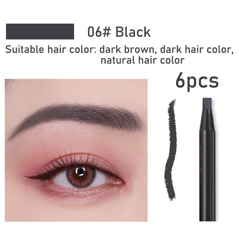 Waterproof Long Lasting Eyebrow Pencils with Soft Brush Eyebrows