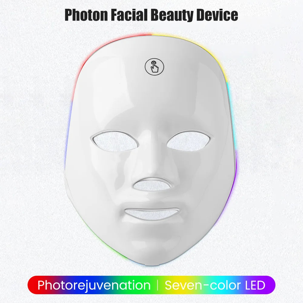 7 Colors Photon Facial LED Mask Light Therapy Anti Aging Anti-Wrinkle