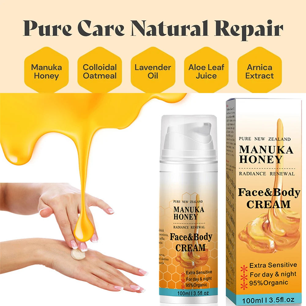 100g Organic Manuka Honey Shrink Pores Moisturizing Whitening Face Serum