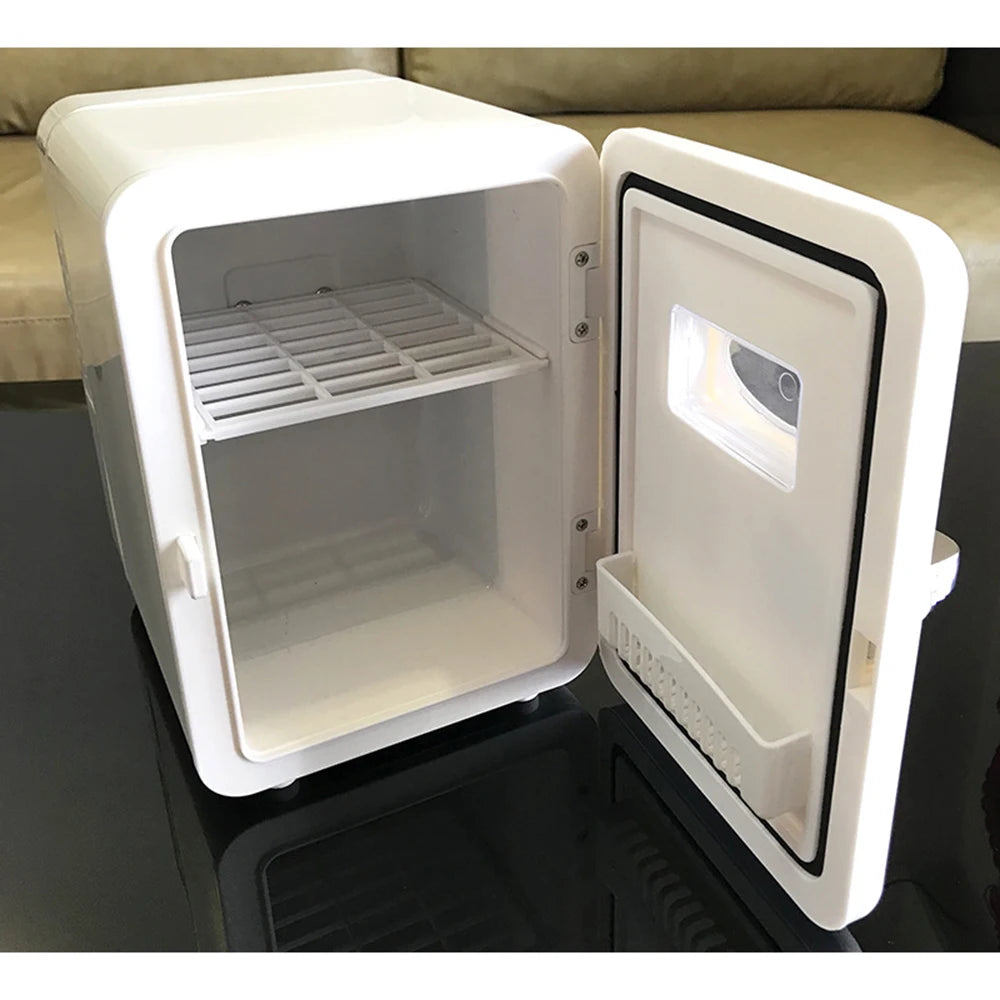 110V 220V 4L Mini Fridge Portable Refrigerator Warmer Cooler Cosmetic