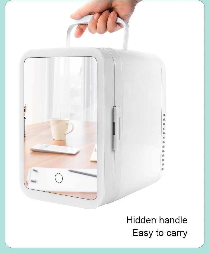 12V/110V-220V Mini Cosmetic Fridge Portable Refrigerator Beauty Face