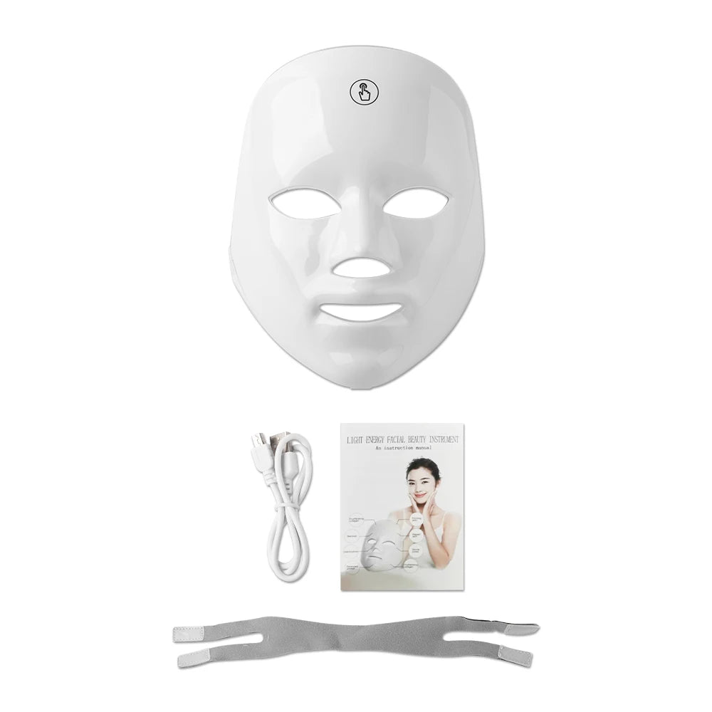 7 Colors Photon Facial LED Mask Light Therapy Anti Aging Anti-Wrinkle