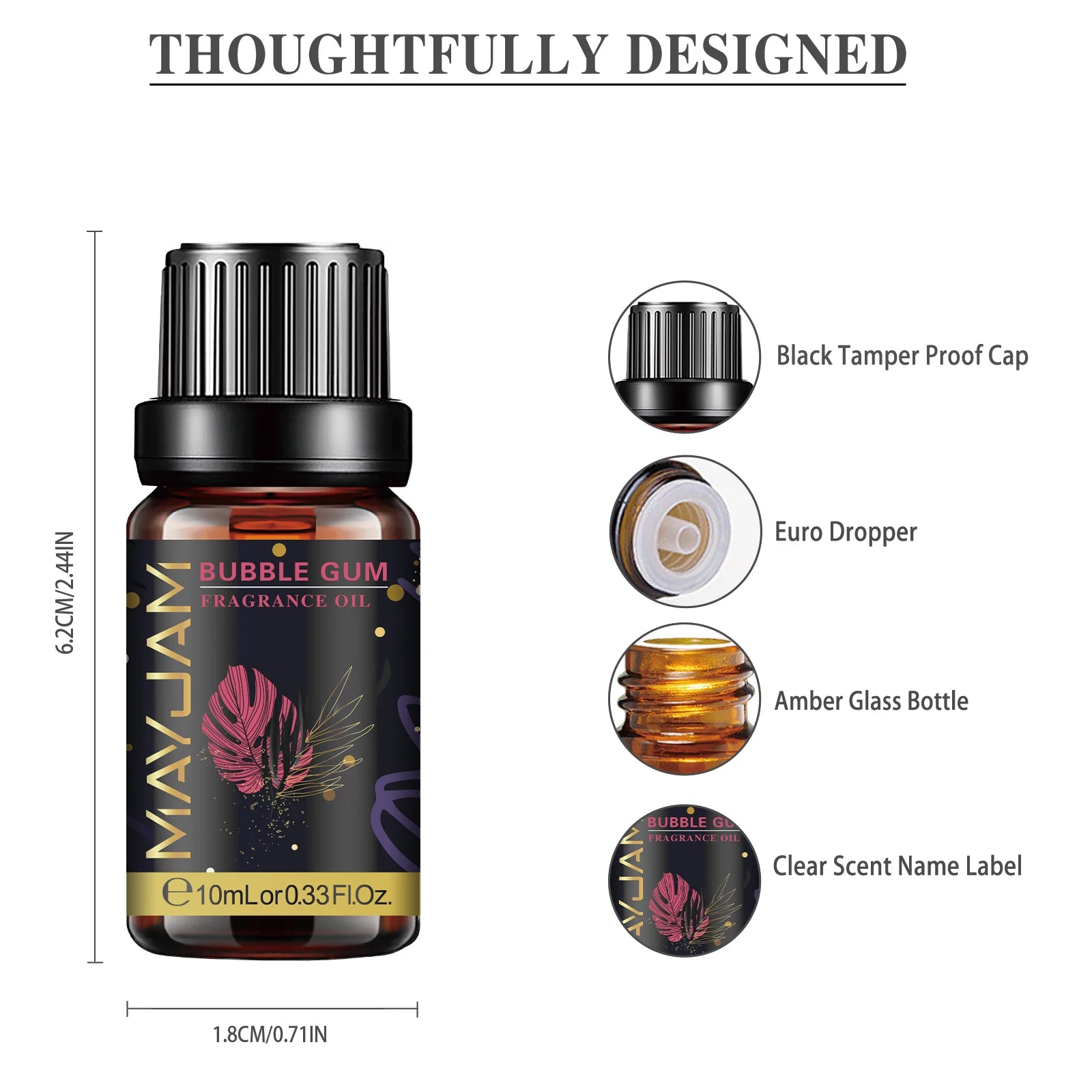 MAYJAM 10ml Fragrance Oil for Home Car Diffuser Coconut Vanilla La Vie Est Belle Angel Black Orchid CHANCE Freesia Essence Oil