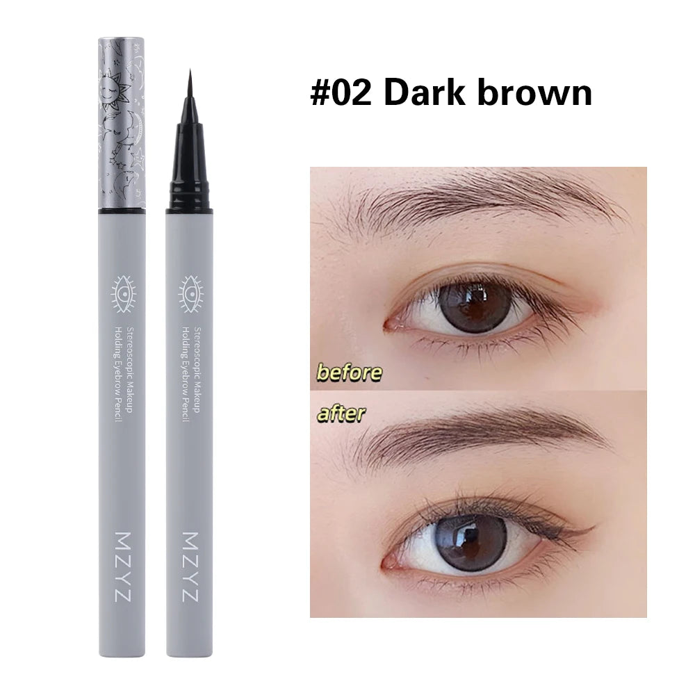Ultra Fine Water Liquid Eyebrow Pencil Waterproof Long Lasting Eyeliner Lying Silkworm Pen Eyebrow Tattoo Pen Eye