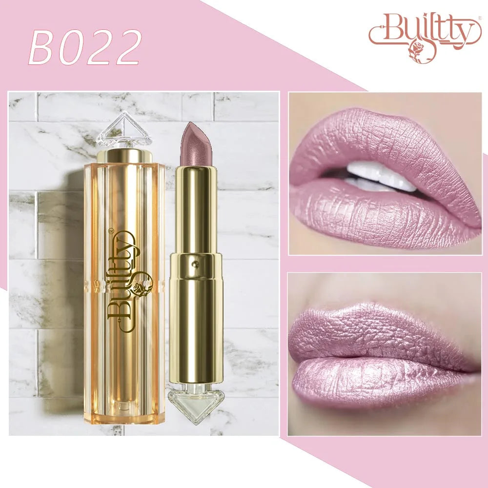Lipstick 12 Colors Korea Matte Glitter Nude Waterproof Kissproof