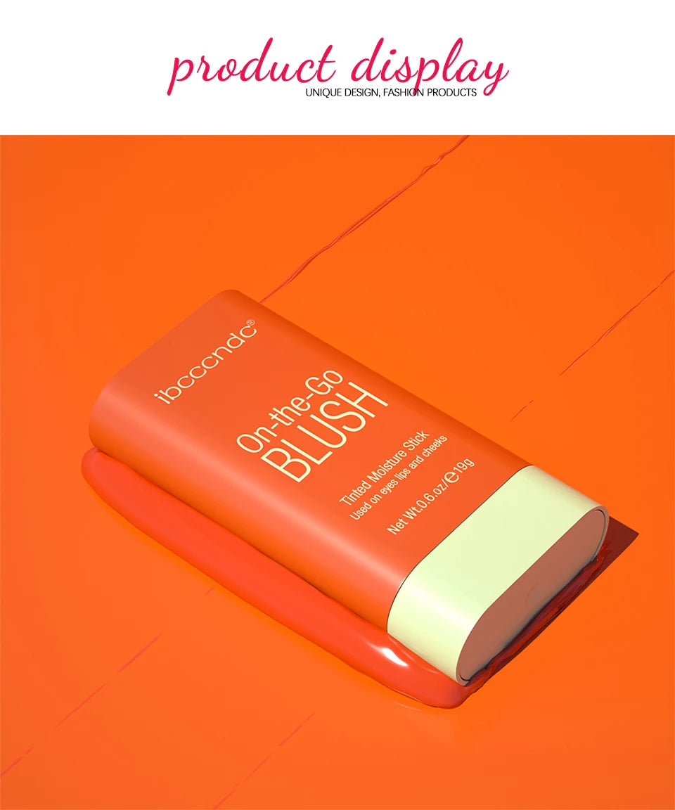 Make Up Blusher Cosmetics Pink Blush in Bar Korean Palette Long lasting Matte Stick