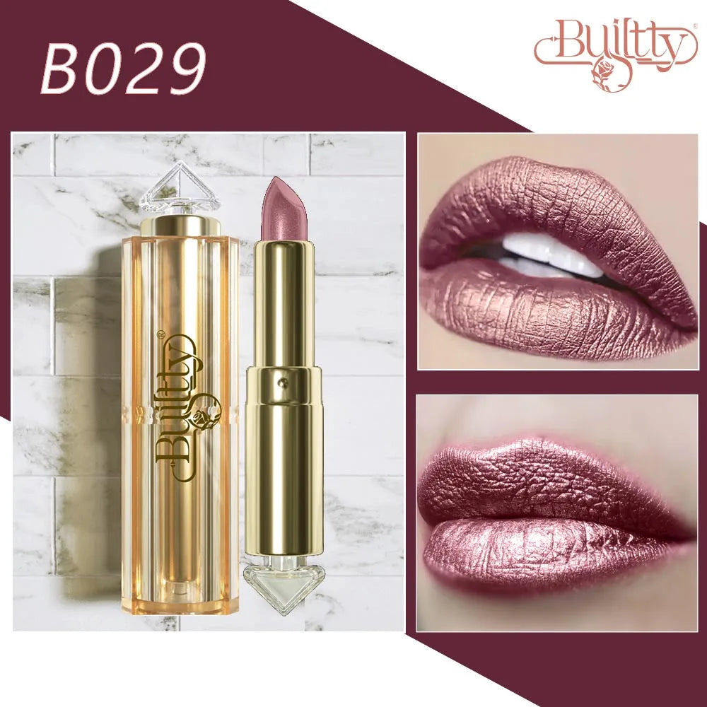 Lipstick 12 Colors Korea Matte Glitter Nude Waterproof Kissproof