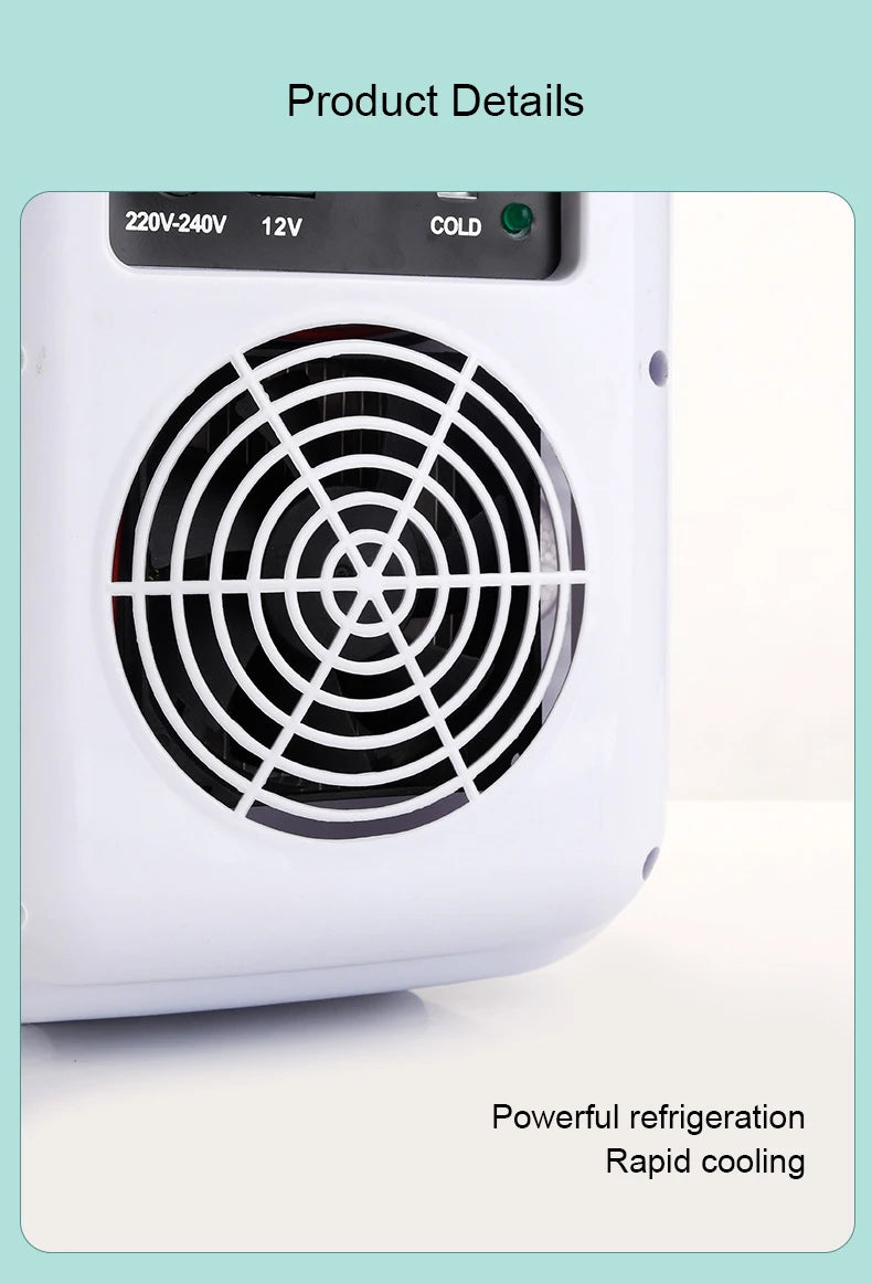 12V/110V-220V Mini Cosmetic Fridge Portable Refrigerator Beauty Face