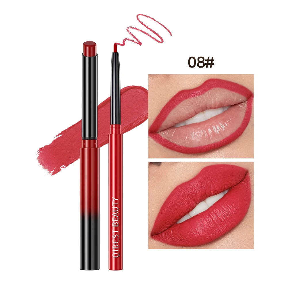 Lipstick Lipliner Pen Set Matte Nude Lip Liner Pencil Waterproof Long Lasting Lipstick Pen Contour Makeup For Women