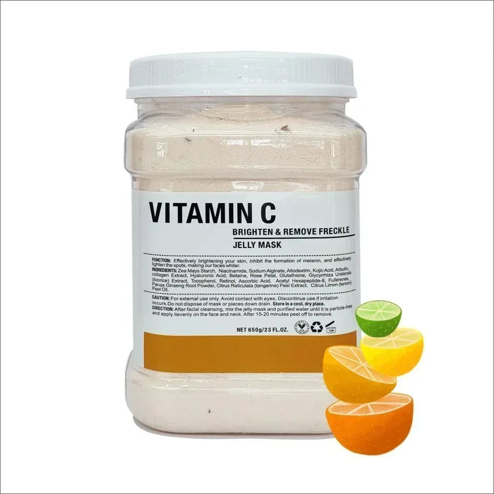 Plant Powder Masks Peel Off Vitamin C Hyaluronic Acid Facial SkinCare
