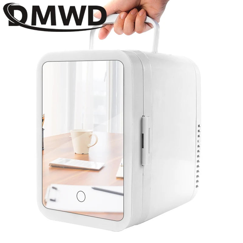 12V/110V-220V Mini Cosmetic Fridge Portable Refrigerator Beauty Face
