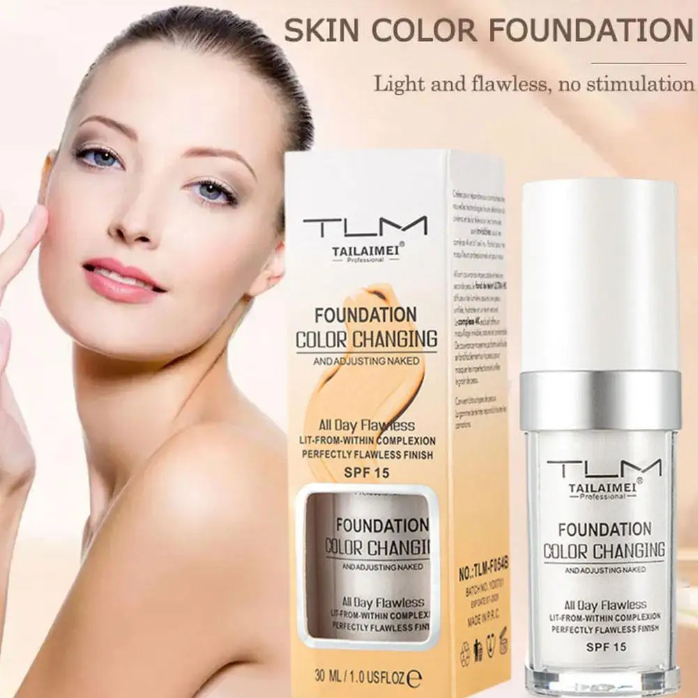4-in-1 Foundation Liquid Makeup 4 In 1 Foundation Light Spectrum Sunscreen Serum Liquid Hydrating Full Coverage Concealer SPF 50
