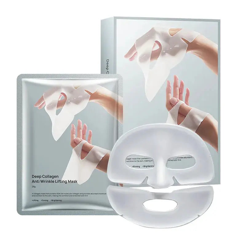 Deep Collagen Anti Wrinkle Lifting Mask Collagen Face Mask Overnight, Deep Collagen Mask for Lifting Firming Moisturizing(5Pack)