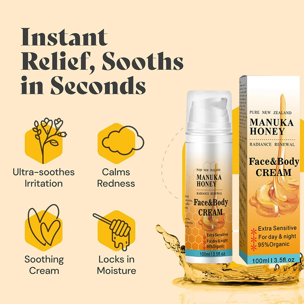 100g Organic Manuka Honey Shrink Pores Moisturizing Whitening Face Serum