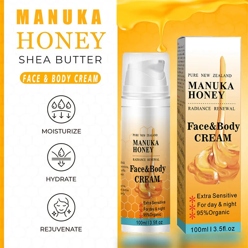 100g Organic Manuka Honey Shrink Pores Moisturizing Whitening Face Serum