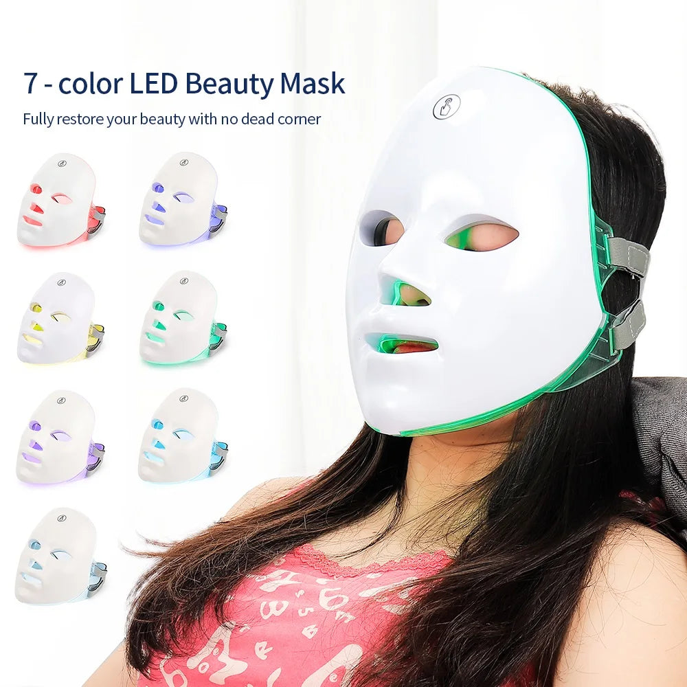 7 Color Wireless Light Therapy Mask Anti-aging Acne Spot Scar Removal