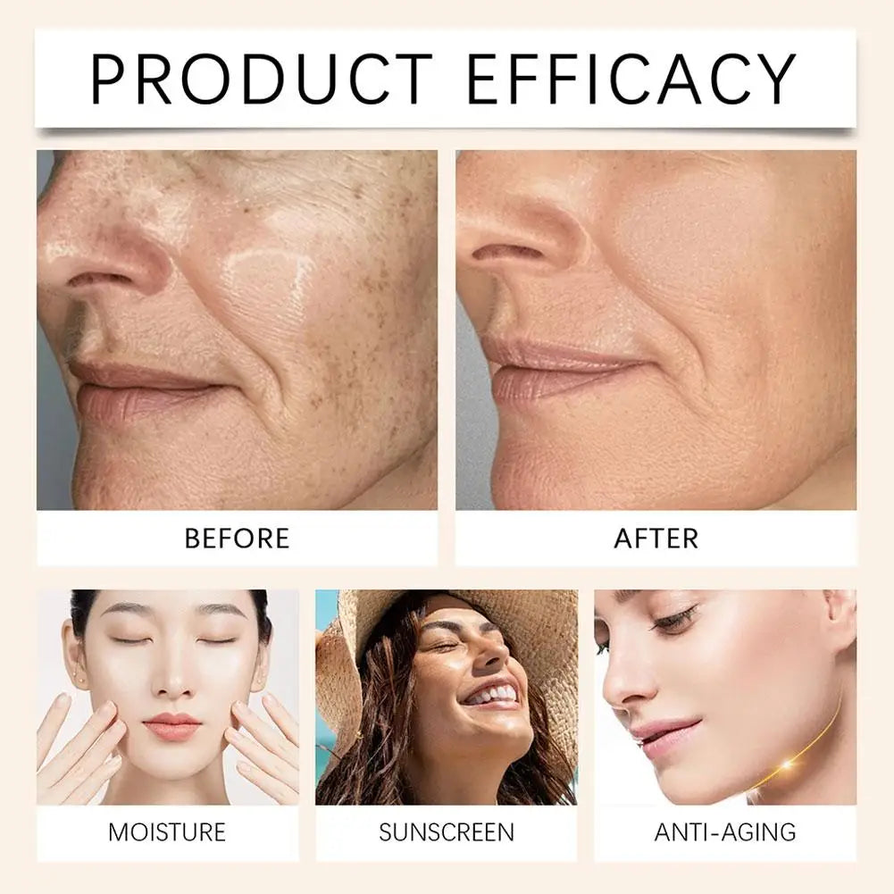4-in-1 Foundation Liquid Makeup 4 In 1 Foundation Light Spectrum Sunscreen Serum Liquid Hydrating Full Coverage Concealer SPF 50