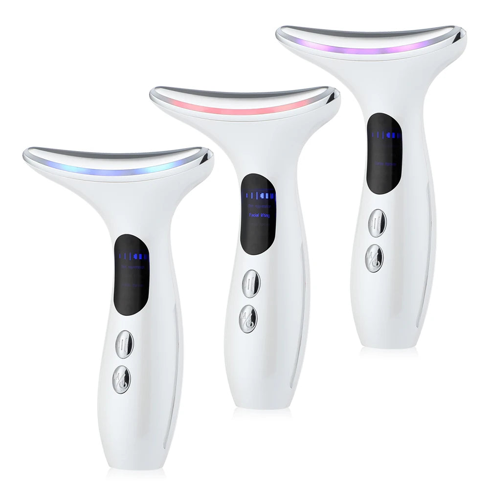 EMS Face Neck Lift Beauty Device Facial Massager LED Double Chin Remover Skin Rejuvenation Tightening Anti Wrinkle