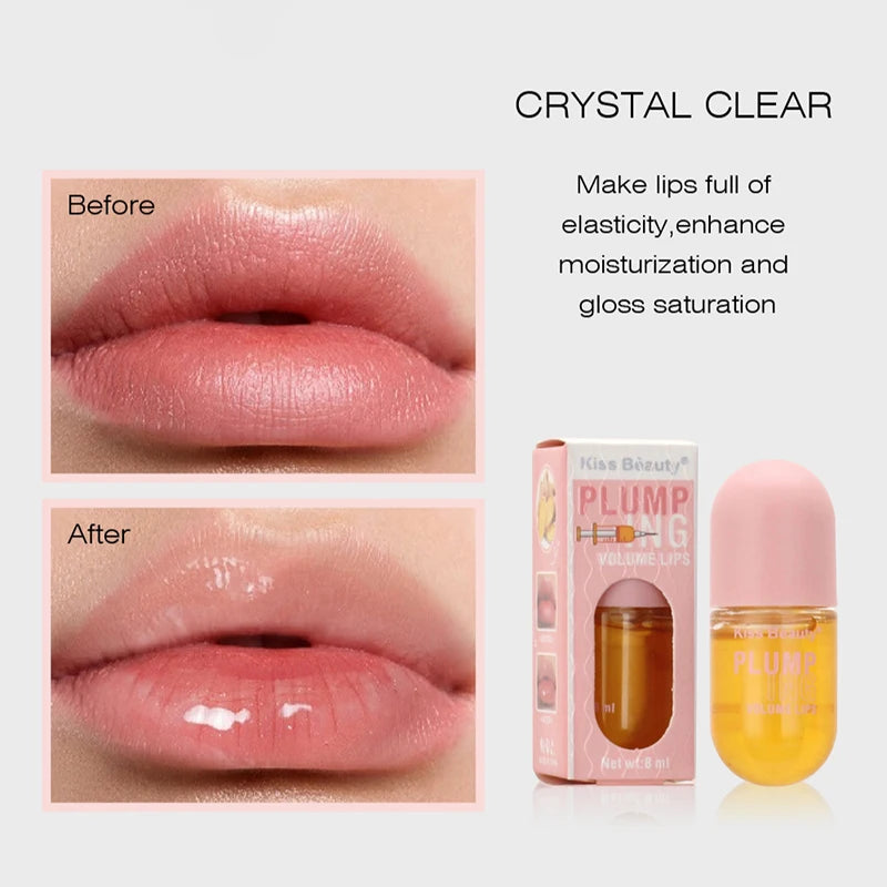 Long Lasting Lip Plumper Oil Instant Volumising Enhancer Lip Serum Collagen Lips Volume Lipgloss Sexy Cosmetic Volume Increases