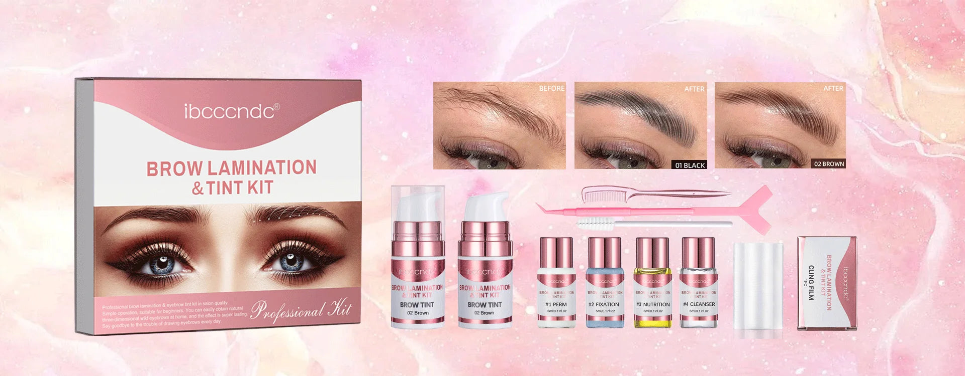 Pro Lash Lift Perming Eyelash Lifting Brow Lamination Kit Curling Eye lash Keratin Perming Lotion for Home Use